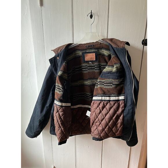 Outback Trading Co jacket men's xxl blue fleece lined zip button imperfect - Picture 11 of 16